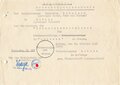 Polizei III.Reich, Ordenspange mit zugehörigen Urkunden eines langgedienten Angehörigen beider Weltkriege