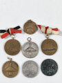 DRL/NSRL , 7 Medaillen zum Thema Eis- und Rollsport aus den 30iger Jahren