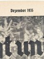 "Pflicht und Ehre" Monatsblatt der NS Volkswohlfahrt Gau Pfalz Saar Dezember 1935 Folge 2