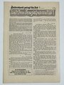 "Pflicht und Ehre" Monatsblatt der NS Volkswohlfahrt Gau Pfalz Saar Dezember 1935 Folge 2