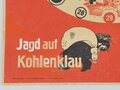 Brettspiel "Jagd auf Kohlenklau" Verlag Lepthian-Schiffers, geknickt, DIN A3