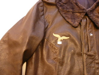 Luftwaffe braune Fliegerjacke für Jagdflieger (sog. Reichsverteidigungsjacke)