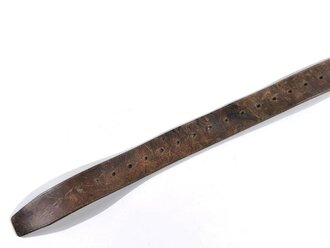 Ostblock Kalter Krieg, Lederkoppel für Mannschaften mit Messingschliesse, leicht getragenes Stück; Gesamtlänge 113cm