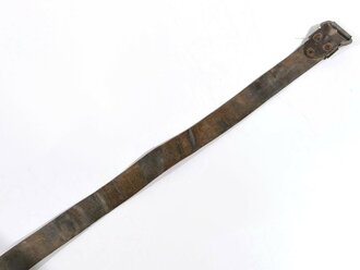 Russland 2.Weltkrieg, Koppel für Mannschaften aus Leder , getragenes Stück, Gesamtlänge 139cm