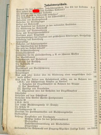 "Der Rekrut" Eine Unterrichtsfibel für junge Soldaten datiert 1935/36 mit 191 Seiten.