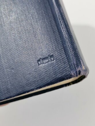 Adolf Hitler " Mein Kampf" blaue Ganzleinenausgabe von 1941, Inventarstempel der Berufsschule Geilenkirchen