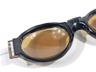 Luftwaffe Splitterschutzbrille für fliegendes Personal. 2.Modell mit Ultrasin Gläsern. Guter Zustand