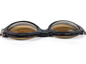 Luftwaffe Splitterschutzbrille für fliegendes Personal. 2.Modell mit Ultrasin Gläsern. Guter Zustand