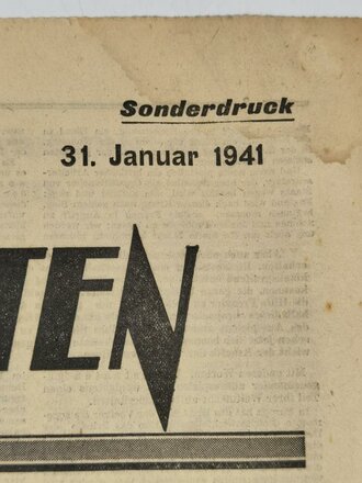 "Soldat im Westen" Tageszeitung der Armee vom...