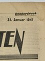 "Soldat im Westen" Tageszeitung der Armee vom 31.Januar 1941