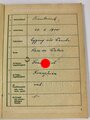 Arbeitsbuch für Ausländer, hier einer Französin, ausgestellt am 11.9.44, einmal gelocht