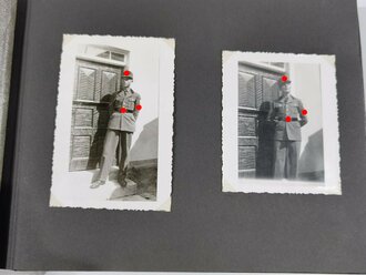 Reichsarbeitsdienst Abteilung 2/283, Fotoalbum eines Angehörigen mit 30 Fotos sowie eingeklebtem Ärmelabzeichen