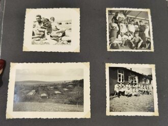 Reichsarbeitsdienst Abteilung 2/283, Fotoalbum eines Angehörigen mit 30 Fotos sowie eingeklebtem Ärmelabzeichen