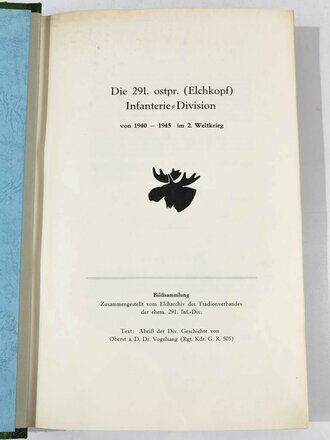 Die 291.ostp. ( Elchkopf) Infanterie Division von...