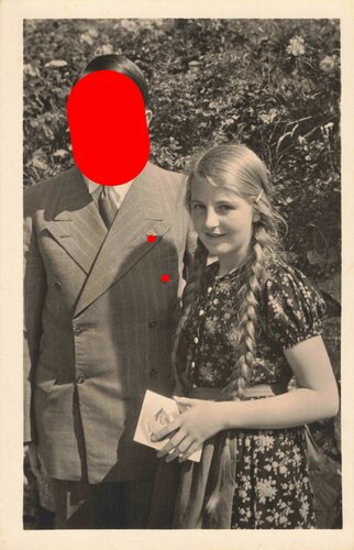 Ansichtskarte Foto Hoffmann " Adolf Hitler mit Kind"