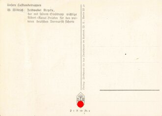 Ansichtskarte Fallschirmtruppe Willrich " Feldwebel...