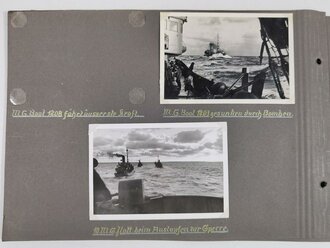 Kriegsmarine, 77 Fotos eines Geleitzugfahrers, unter anderem Vorpostenboot 811, diverse Fotos Norwegen Christiansand uvm...
