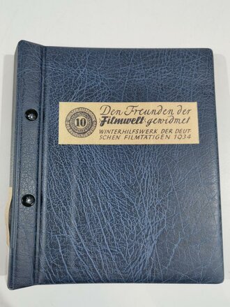 Winterhilfswerk der Deutschen Filmtätigen 1934,  16 Sammelbilder jeweils im Format 13,5 x 18,5cm, in  neuzeitlichem Album