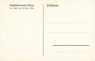 Ansichtskarte "Kapitänleutnant Prien - der Held von Grapa Flow"