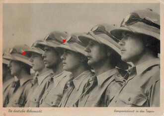 Ansichtskarte "Die Deutsche Wehrmacht - Kompaniedienst in den Tropen"