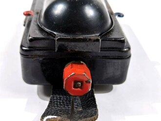 Taschenlampe " CRONE"  Wehrmacht, schwarzer Originallack, Funktion nicht geprüft
