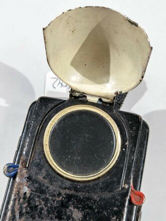Taschenlampe " CRONE"  Wehrmacht, schwarzer Originallack, Funktion nicht geprüft
