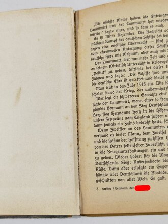 "Hermann der Hitlerjunge" Der Werdegang eines deutschen Jungen von Martin Freitag mit 80 Seiten, Widmung von 1935