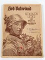 "Lieb Vaterland" Soldatenlieder und Märsche mit 121 Seiten, Deckblatt am Rand leicht defekt
