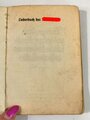 "Liederbuch der Nationalsozialistischen Deutschen Arbeiterpartei" mit 123 Seiten, datiert 1937, stärker gebraucht