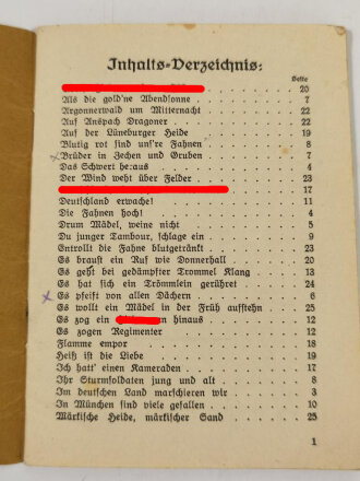 "Für Freiheit und Vaterland, Lieder der erwachten Nation" 32 Seiten