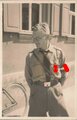Foto Hitler Jugend aus einem Album ausgeschnitten " Bannführer Erhard Wollner HJ Gebiet 22"  9 x 14cm