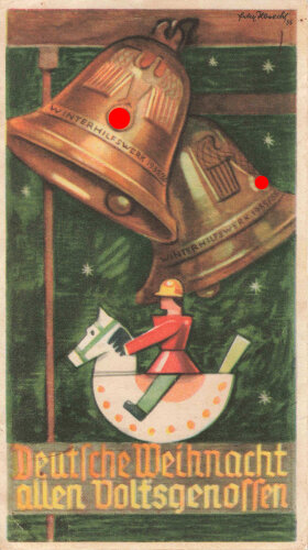 Winterhilfswerk, Türplakette Dezember 1935, 75 x 135mm