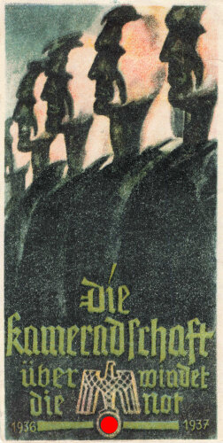 Winterhilfswerk, Türplakette November  1936, 76x148mm