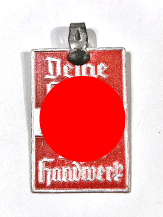 Winterhilfswerk Reichsstraßensammlung, Pappabzeichen Deine Hand dem Handwerk