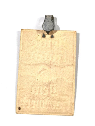 Winterhilfswerk Reichsstraßensammlung, Pappabzeichen Deine Hand dem Handwerk