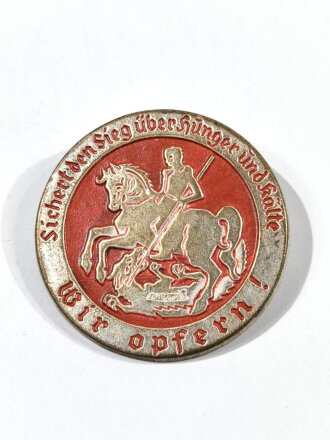 Winterhilfswerk Reichsstraßensammlung, Blechabzeichen St. Georg zu Pferde