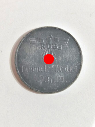 Winterhilfswerk kleine Medaille aus Zink "R.D.B....