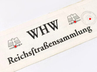 Armbinde "WHW Reichsstraßensammlung" Stempel der Hauptsammelstelle Gau Bayr. Ostmark