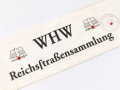 Armbinde "WHW Reichsstraßensammlung" Stempel der Hauptsammelstelle Gau Bayr. Ostmark