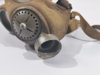 Tschechoslowakei 2. Weltkrieg  , Gasmaske Modell VZ35, leicht angestaubt, guter Zustand