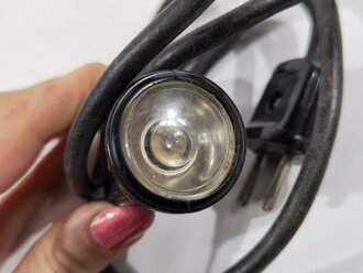 Anstecklampe aus dunkelbrauner Preßmasse mit...