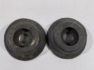 NVA, Russland, Paar Gummipolster für Funkkopfhörer , weich, Aussendurchmesser 90mm