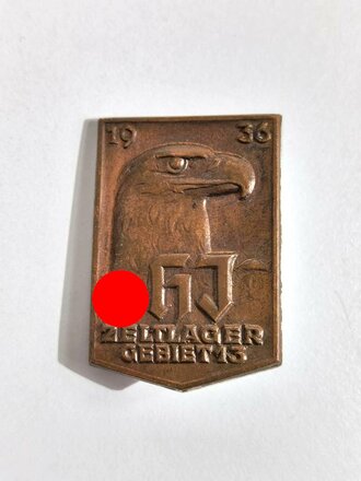 Leichtmetallabzeichen HJ Zeltlager 1936 Gebiet 13