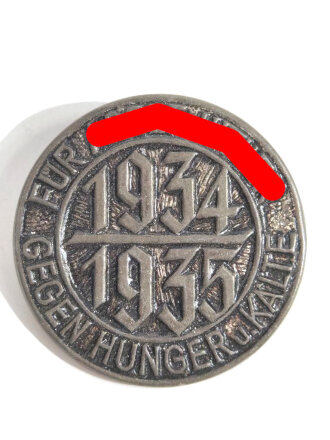 Winterhilfswerk Blechabzeichen "Für Adolf Hitler gegen Hunger und Kälte  "