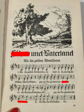 Liederbuch der Luftwaffe" 127 Seiten, eine Seite lose