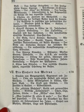 "Der Mythus des 20. jahrhunderts" Alfred Rosenberg, Hoheneichen-Verlag München, 712 Seiten, DIN A6