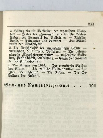 "Der Mythus des 20. jahrhunderts" Alfred Rosenberg, Hoheneichen-Verlag München, 712 Seiten, DIN A6