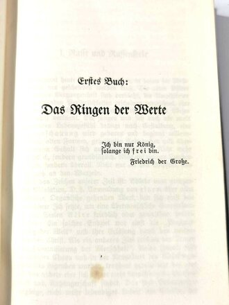 "Der Mythus des 20. jahrhunderts" Alfred Rosenberg, Hoheneichen-Verlag München, 712 Seiten, DIN A6