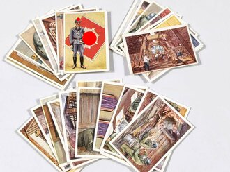 Pack Sammelbilder aus Sammelbilderalbum " Luftschutz in Wort und Bild"  Die fehlenden Bilder aus der Serien von 50 Stück sind notiert