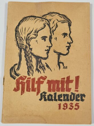 "Hilf Mit ! Kalender 1935 mit 96 Seiten